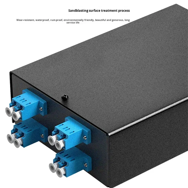 Is the fiber optic cable in the router blue 