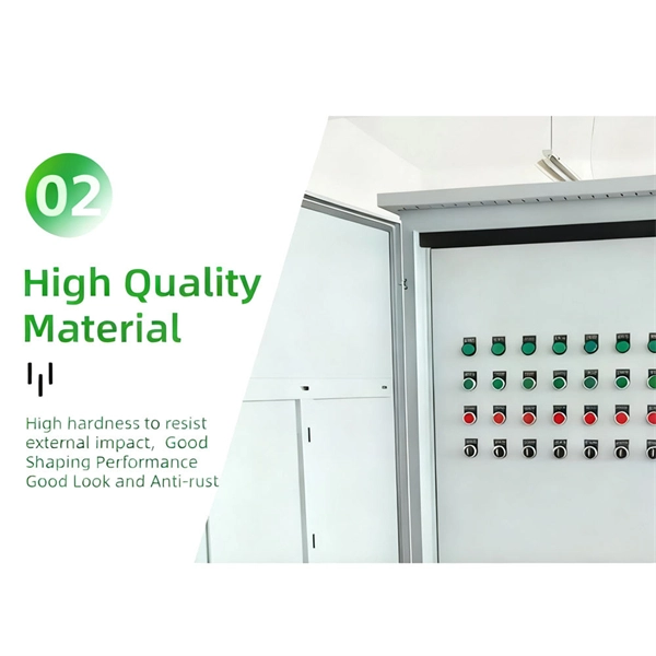 Does the outdoor distribution box have a support column 