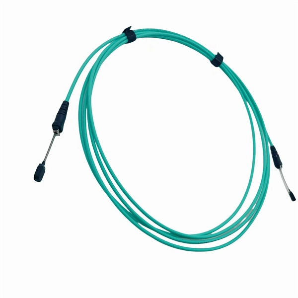 How to connect the male and female wires of a fiber optic attenuator 