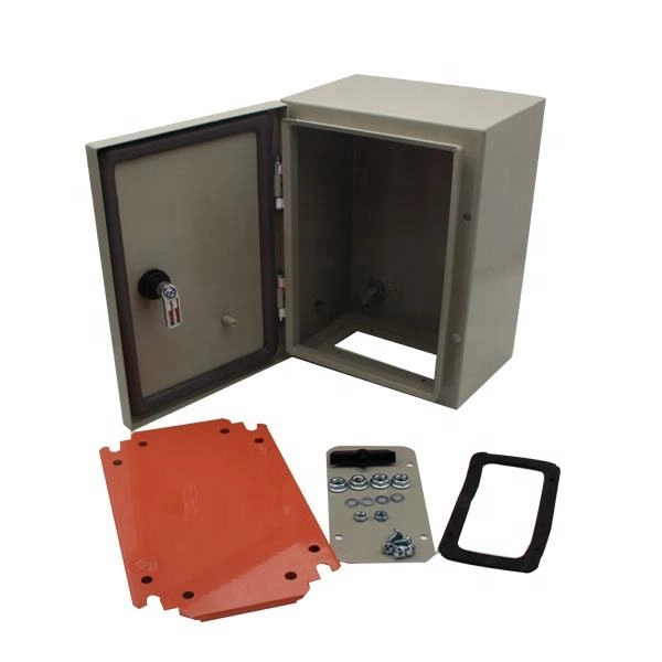 On which wall is the distribution box located 